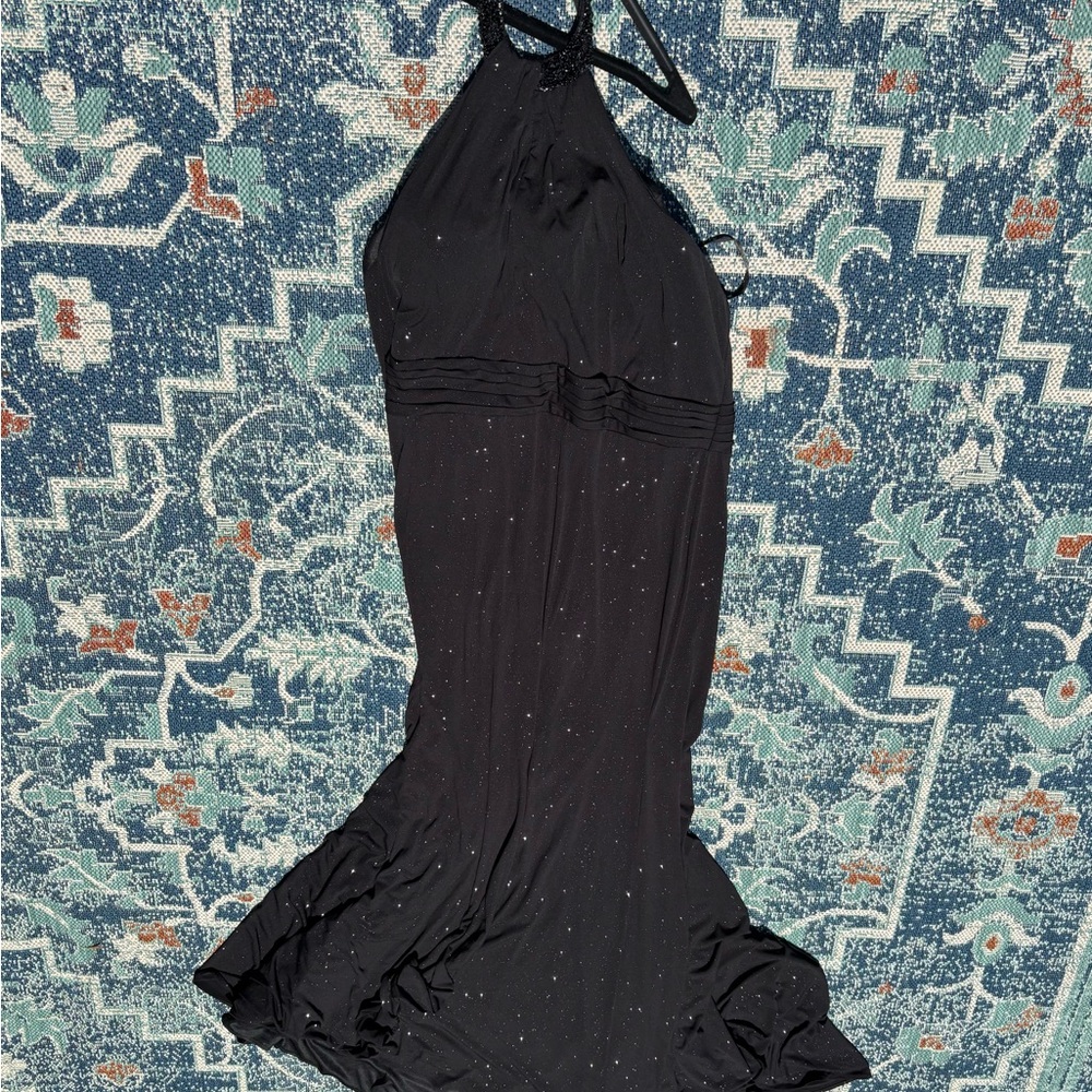 Black Glitter Halter Gown | Plus 22 | NWT - NEVER WORN - BRAND NEW